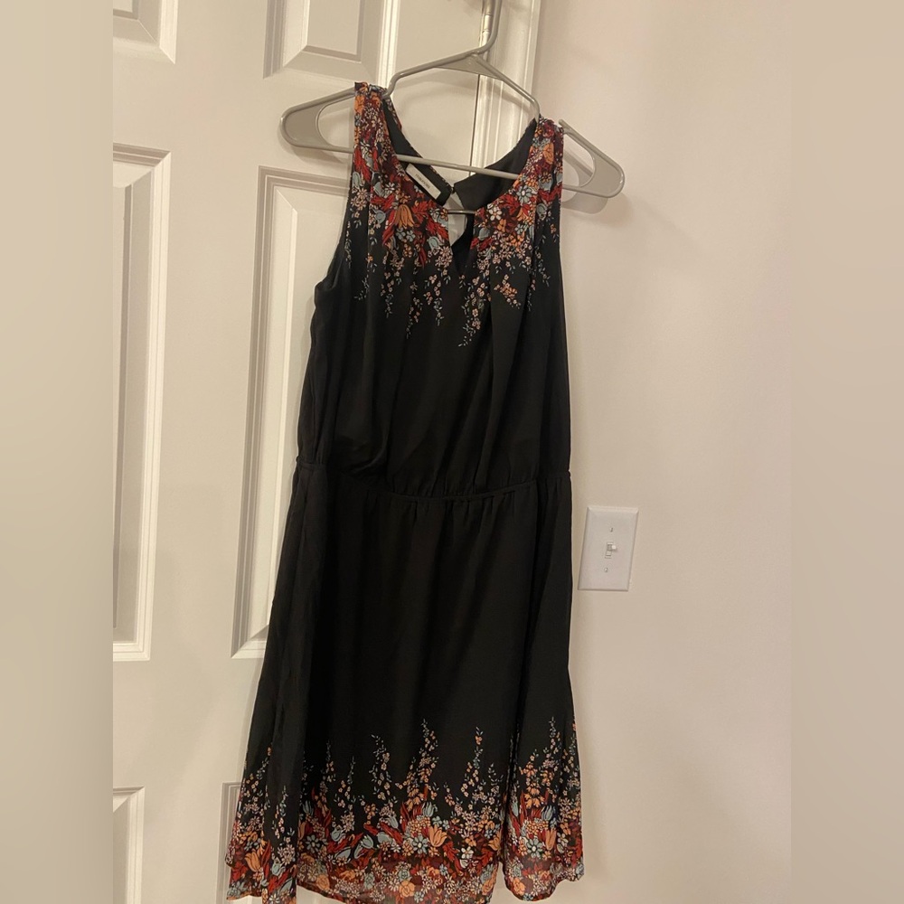 Maurices Black and Red Floral Dress